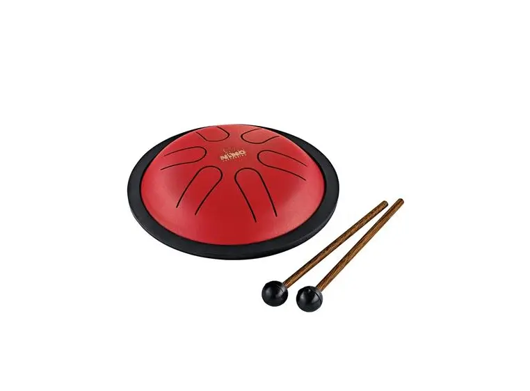 Nino Percussion NINO980R Steel Tongue Drum, Red 