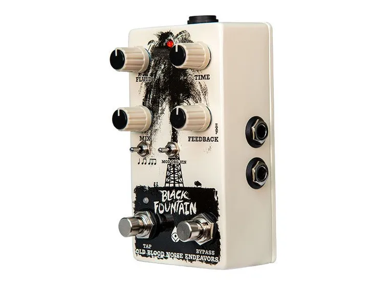 Old Blood Noise Black Fountain V3 Oil Can Delay Pedal with Tap 
