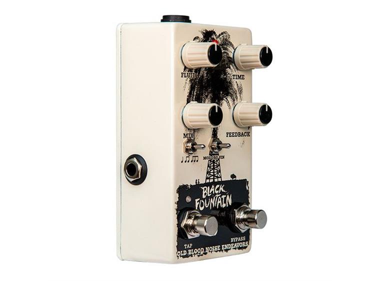 Old Blood Noise Black Fountain V3 Oil Can Delay Pedal with Tap