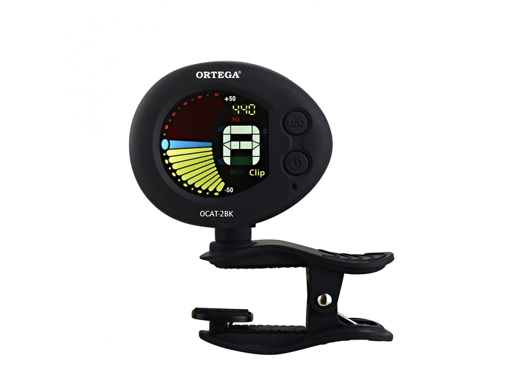 Ortega OCAT-2BK Chromatic Tuner Headstock 