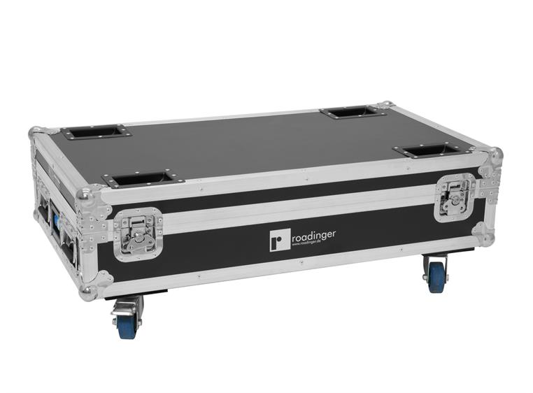 Roadinger Flightcase 4x AKKU BAR-6 QCL with charging function