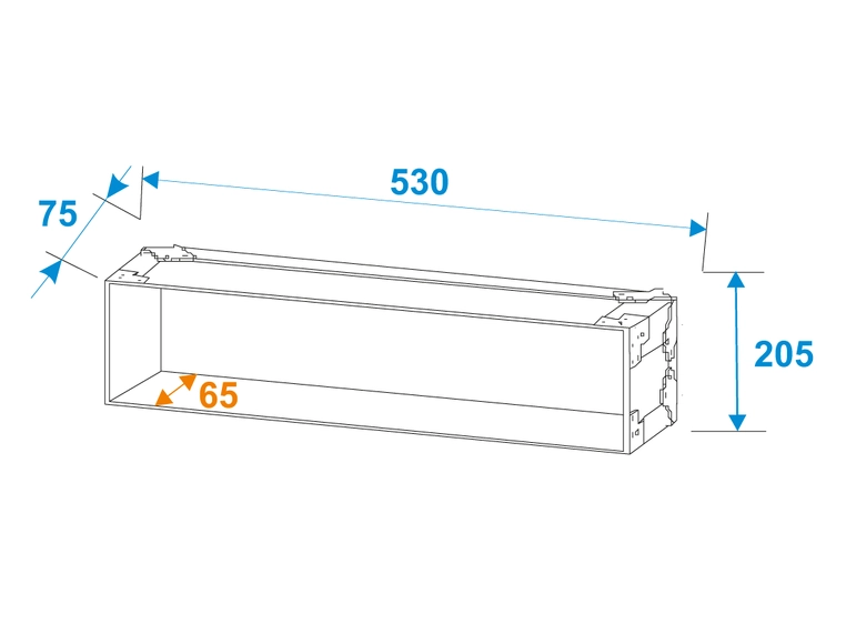 Roadinger Rack Profi 4U 25cm 