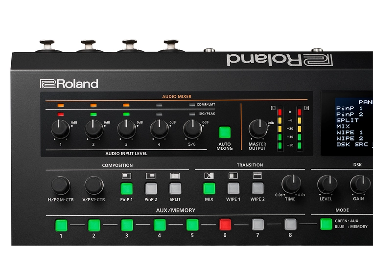 Roland V-60HD Multiformat videoswitcher 4SDI,2HDMI, ut(HDMI+SDI), MultiView 