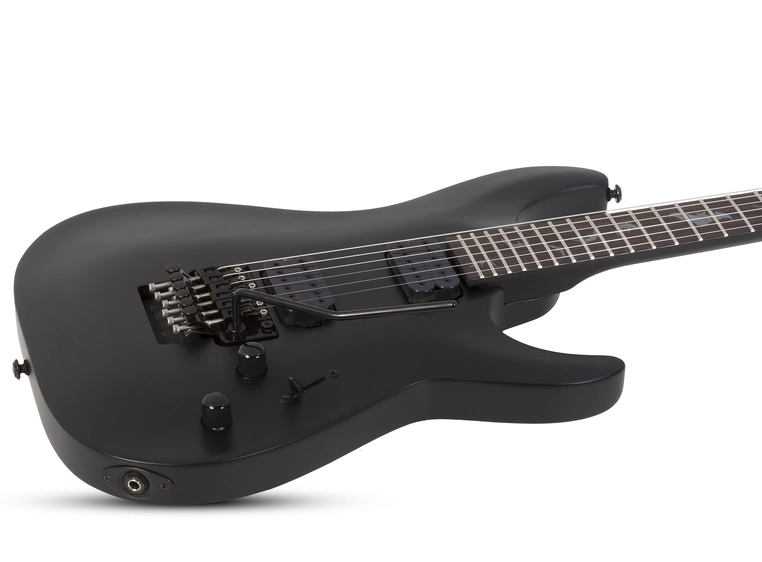Schecter Damien-6 FR Satin Black (SBK) Satin Black 