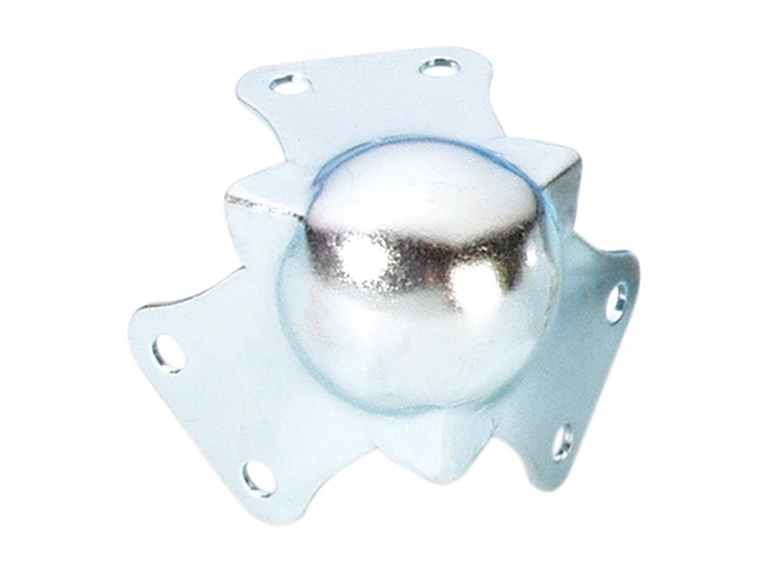 Adam Hall Hardware 4112 - Ball Corner small three-leg 6 hole 