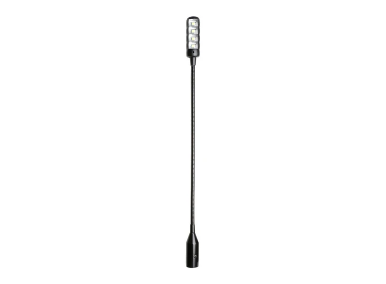 Adam Hall Stands SLED 1 ULTRA XLR 3 3-pin XLR Gooseneck Light with 4 COB LED 