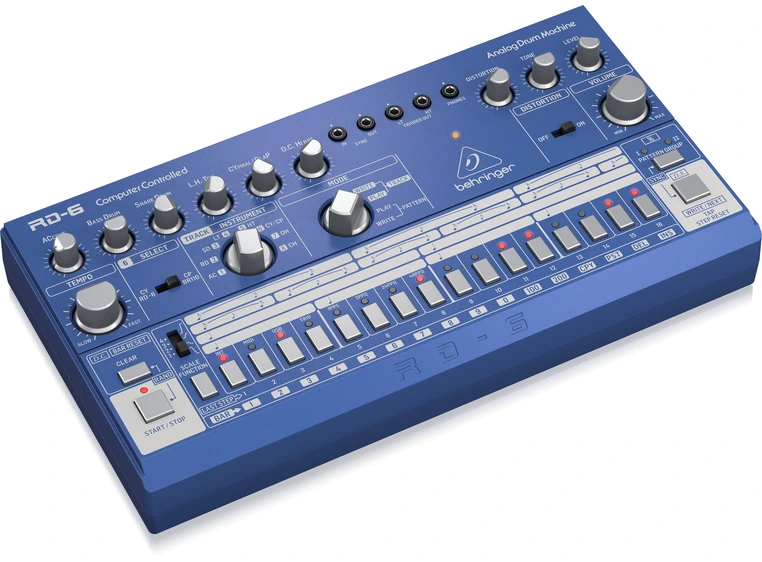 Behringer RD-6-BU klassisk analog trommemaskin 