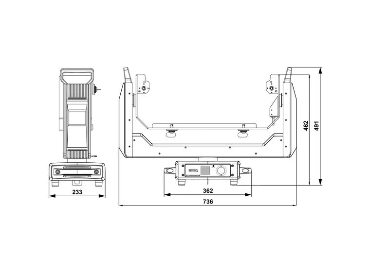 Briteq BT-NONAMOVE Bevegelig Blinder 9x 60W CW/WW LEDs + RGB Glow 