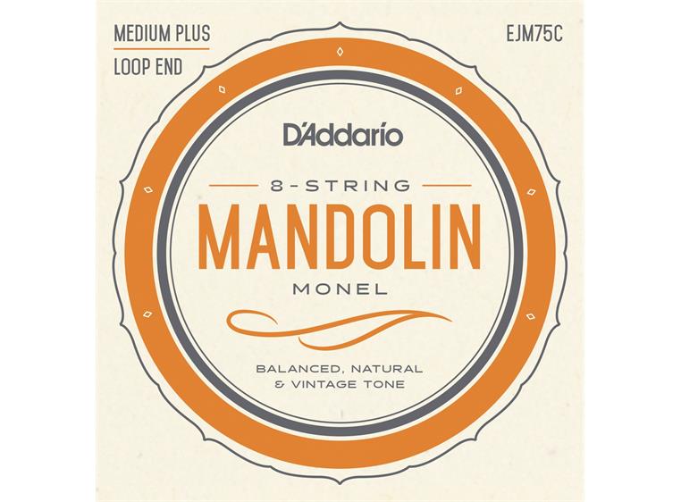 D'Addario EJM75C Mandolin Monel (sett) (011-041) Med.Plus
