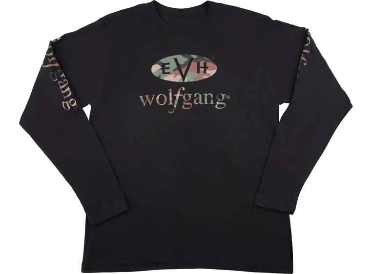 EVH Wolfgang Camo Long Sleeve T-Shirt Black M 