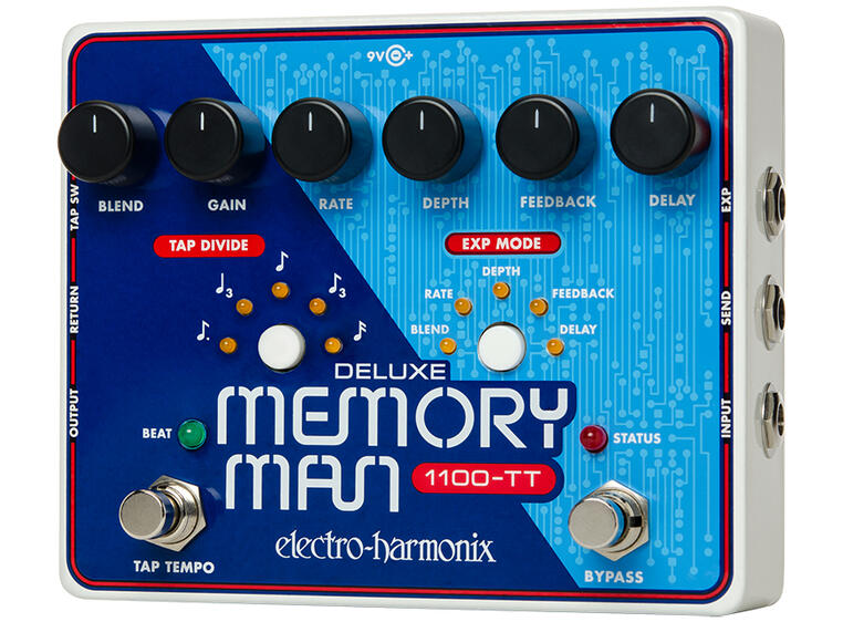 Electro-Harmonix Deluxe Memory Man m/Tap Tempo 1100mS