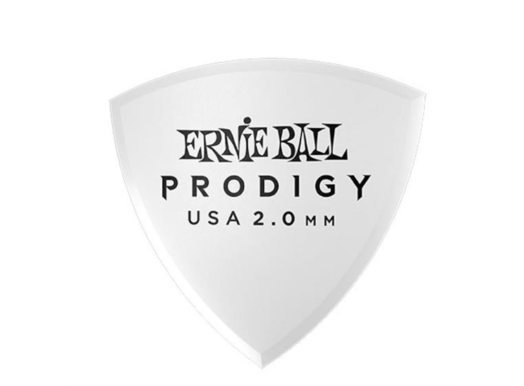 Ernie Ball EB-9337 Shield 2MM WH 6-pakning, hvit