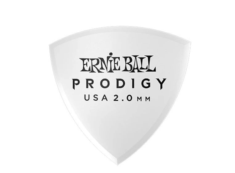 Ernie Ball EB-9337 Shield 2MM WH 6-pakning, hvit 