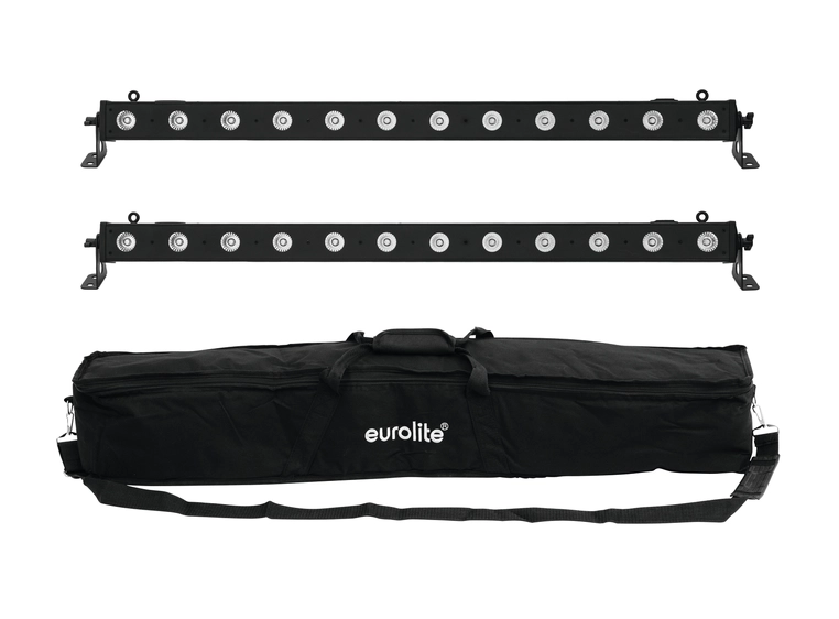 Eurolite Set 2x LED BAR-12 QCL RGBW & Soft Bag 