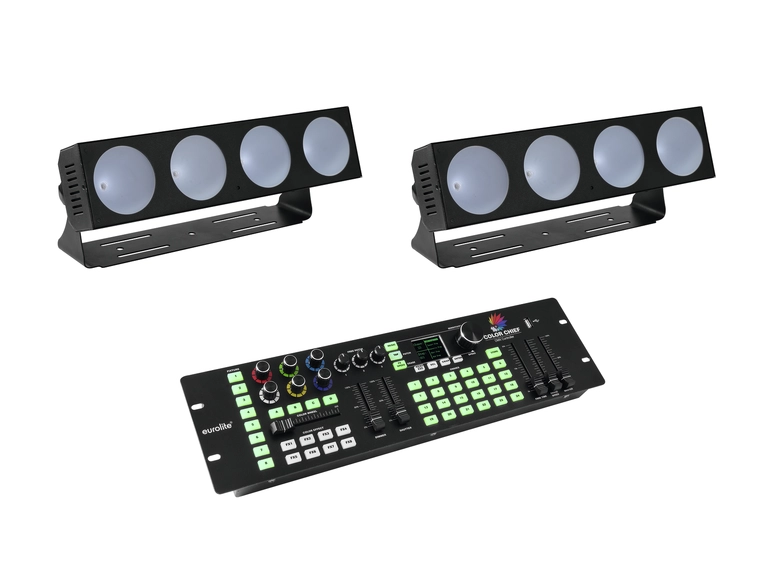 Eurolite Set 2x LED CBB-4 & Color Chief DMX LED Controller 
