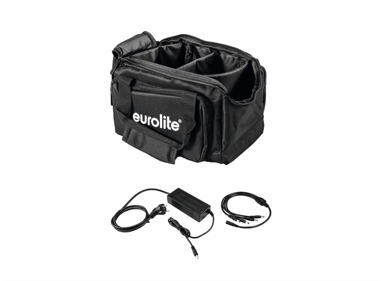 Eurolite Set SB-14 Soft-Bag & Charger for 4x AKKU Flat Light 1