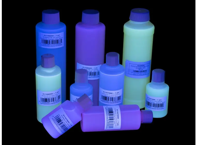 Eurolite UV-active Stamp Ink transparent blue, 100ml 