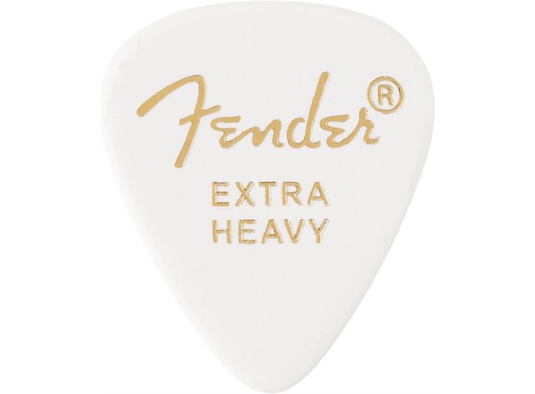 Fender 351 Shape White, Extra Heavy (12-pack)