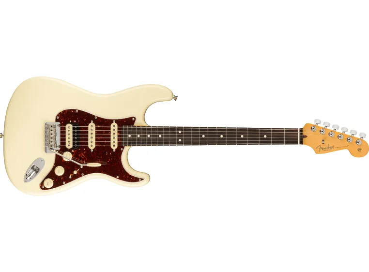 Fender Am Pro II Stratocaster HSS Olympic White, Rosewood Fingerboard 