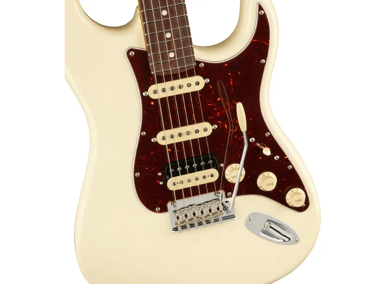 Fender Am Pro II Stratocaster HSS Olympic White, Rosewood Fingerboard 