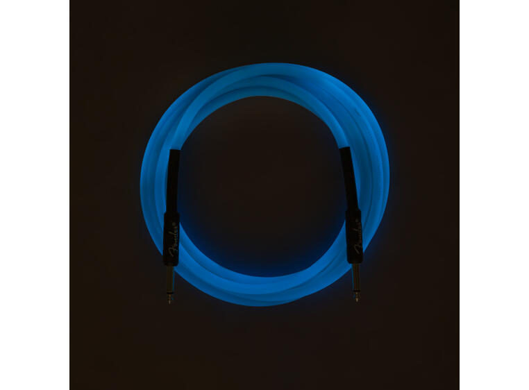 Fender Pro Glow in the Dark Cables 3 m Blue 10'