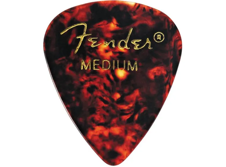 Fender Tortoise Shell, 351 Shape Medium Plekter 12-pakning 