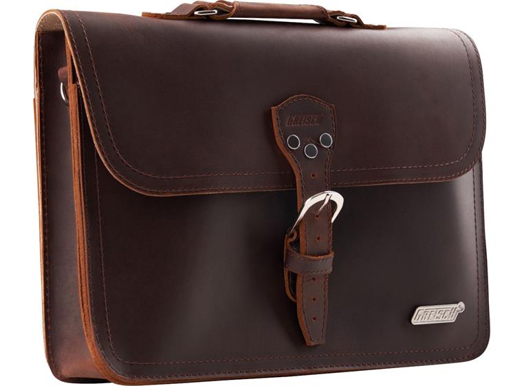 Gretsch Ltd Edition Leather Laptop Bag Brown