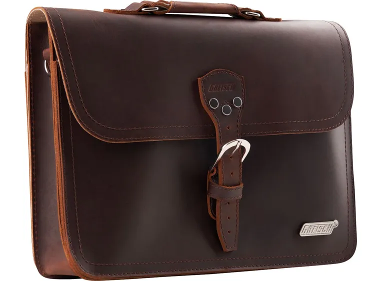 Gretsch Ltd Edition Leather Laptop Bag Brown 