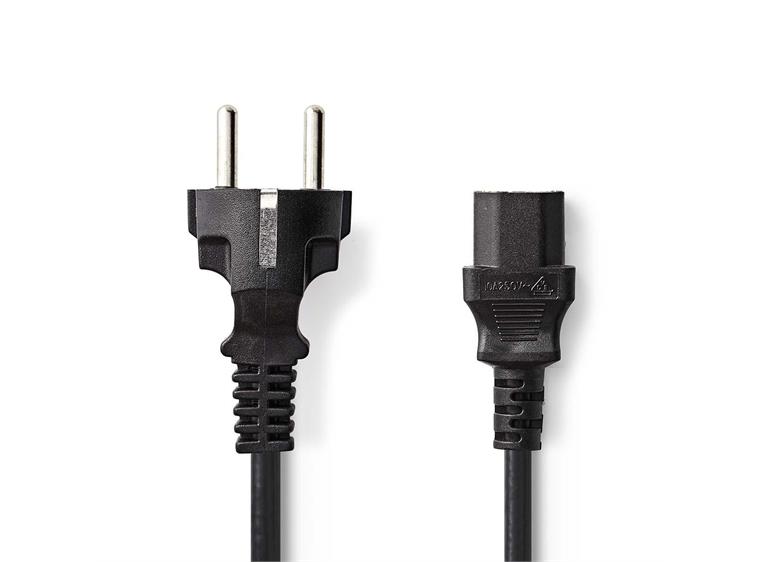 KAGU SHUKO-EUR kabel, 5 meter, svart Rett SHUKO og rett EURO, 3x1,5mm2