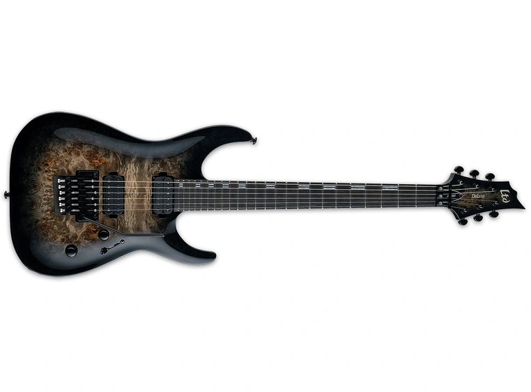 LTD H-1001FR Black Natural Burst Burled Poplar 