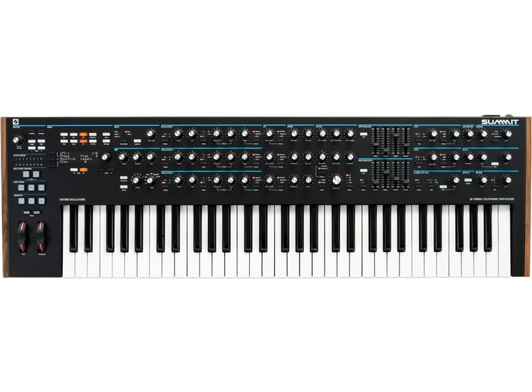 Novation SUMMIT Two-part 16-voice 61-key Polyphonic Synthesiser 