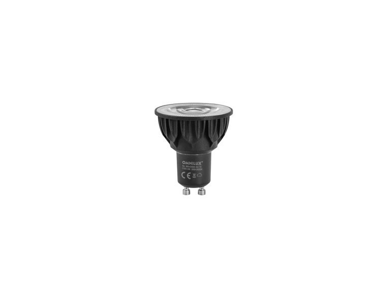 Omnilux GU-10 230V COB 5W LED 1800k-3000k dim2warm 