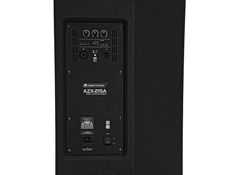 Omnitronic AZX-215A 2-way top active 350W 