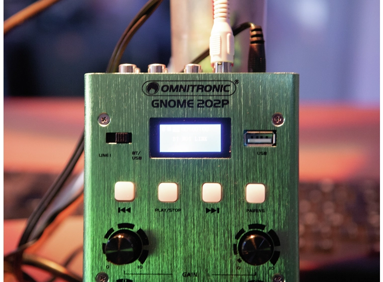 Omnitronic GNOME-202P Mini Mixer green 