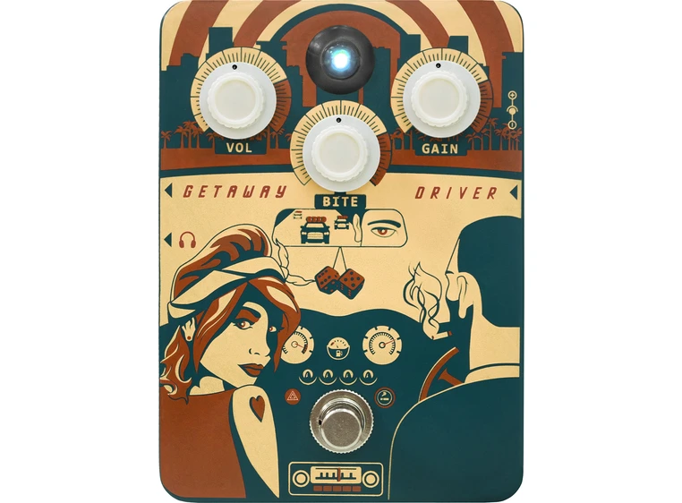 Orange Getaway Driver amp-in-a-box type pedal 