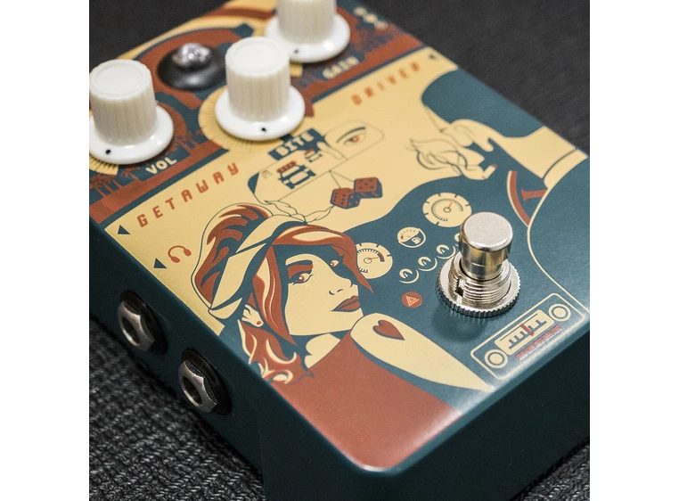 Orange Getaway Driver amp-in-a-box type pedal 