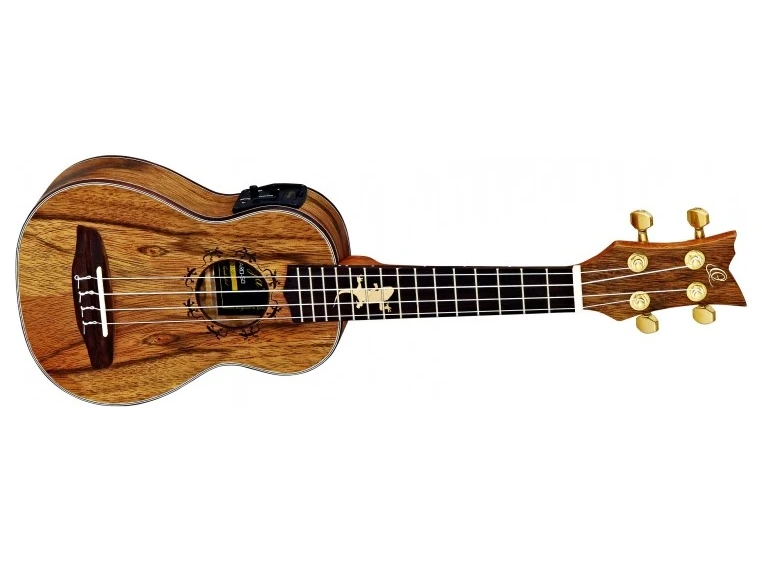 Ortega LIZARD-CC-GB Concert ukulele med mik og gigbag 