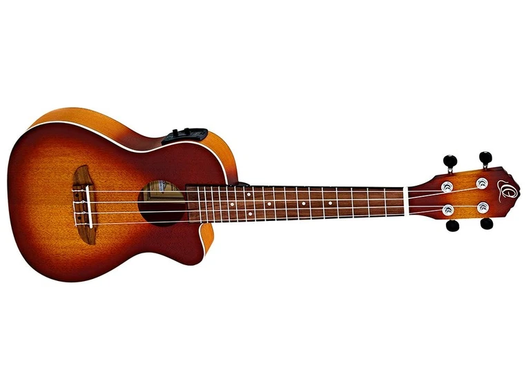 Ortega RUDAWN-CE Concert ukulele med mik. Earth, Dawn 