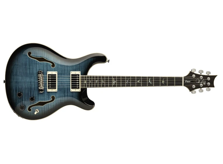 PRS SE Hollowbody-II Piezo Peacock Blue Burst 