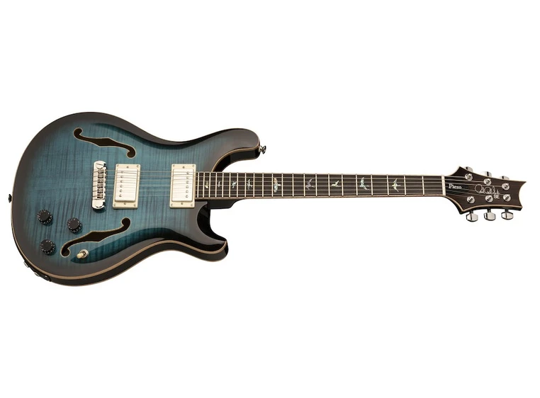 PRS SE Hollowbody-II Piezo Peacock Blue Burst 