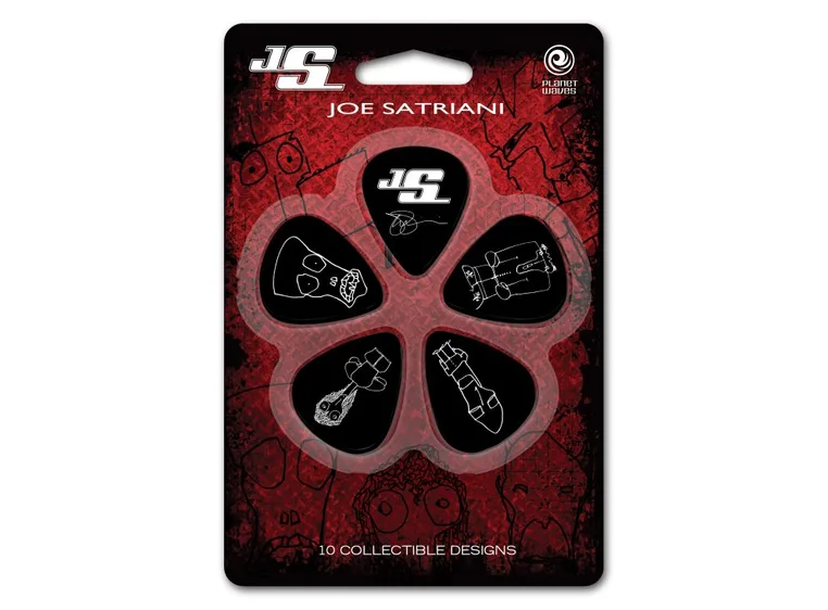 Planet Waves 1CBK6-10JS Plekter Joe Satriani Heavy (10-pack) 