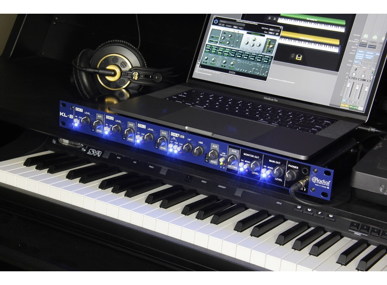Radial KL-8 Rackmount Keyboard Mixer 