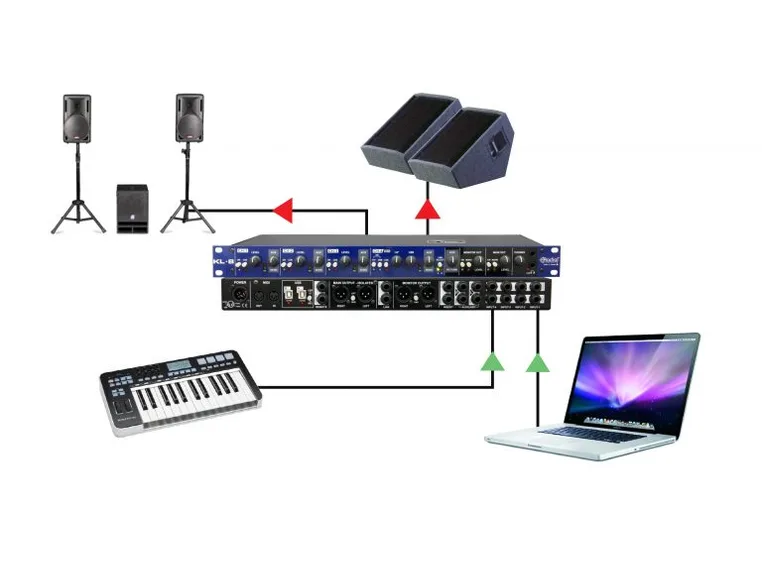 Radial KL-8 Rackmount Keyboard Mixer 