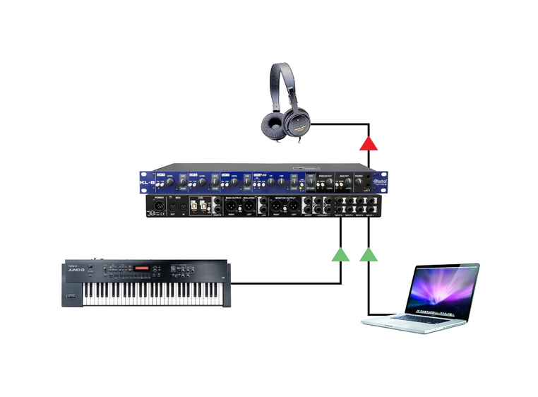 Radial KL-8 rackmontert keyboardmikser 
