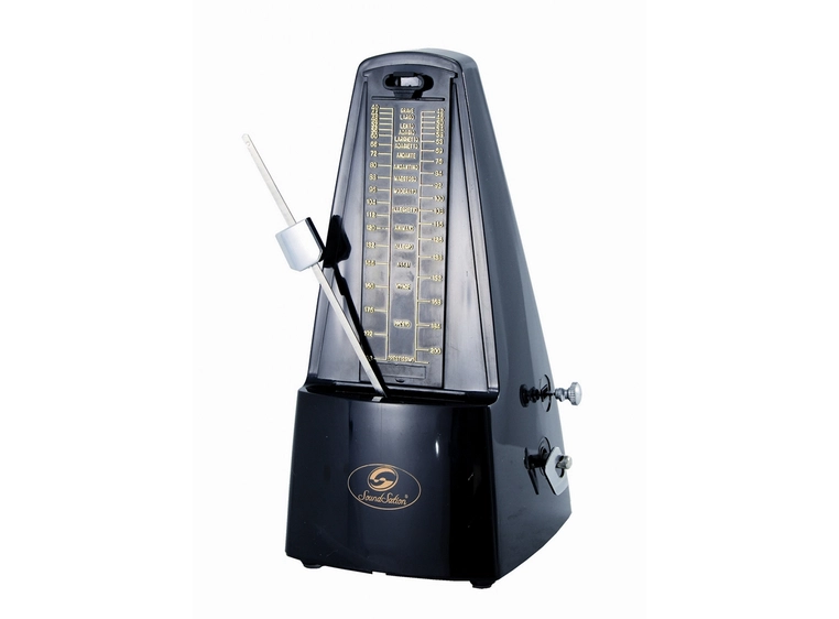 Soundsation MM-10P-B Metronom mekanisk m. klokke, Black 