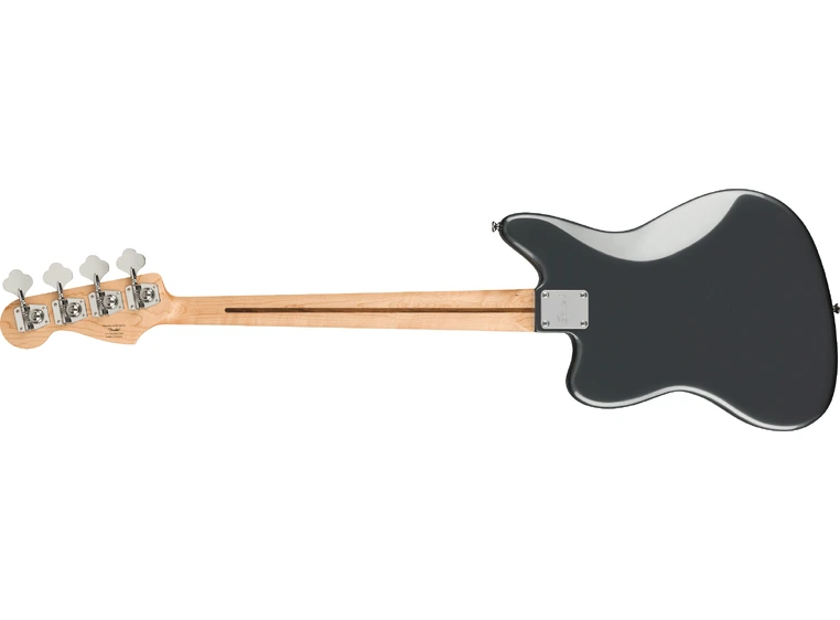 Squier Affinity Series Jaguar Bass H Charcoal Frost Metallic, Black PG Laurel 