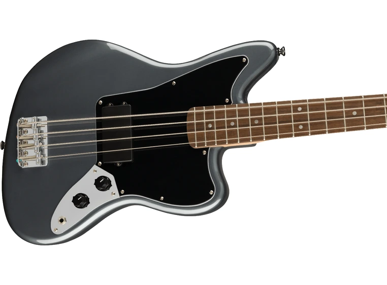 Squier Affinity Series Jaguar Bass H Charcoal Frost Metallic, Black PG Laurel 