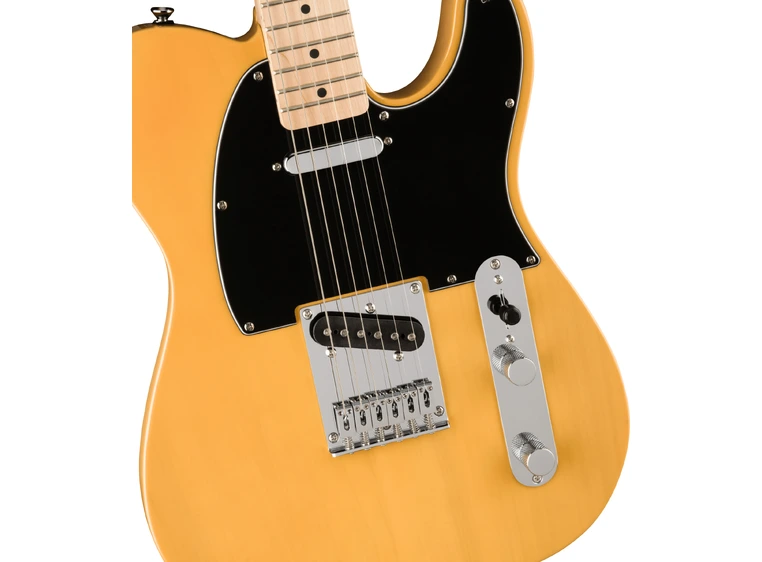 Squier Affinity Series Telecaster Butterscotch Blonde, Black Pickguard, MN 