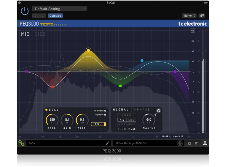 Tc Electronic PEQ 3000-DT USB-controller 