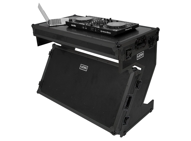 UDG Gear UDG Ultimate Flight Case Portbl Z-Style DJ Table Black Plus (Wheels) 